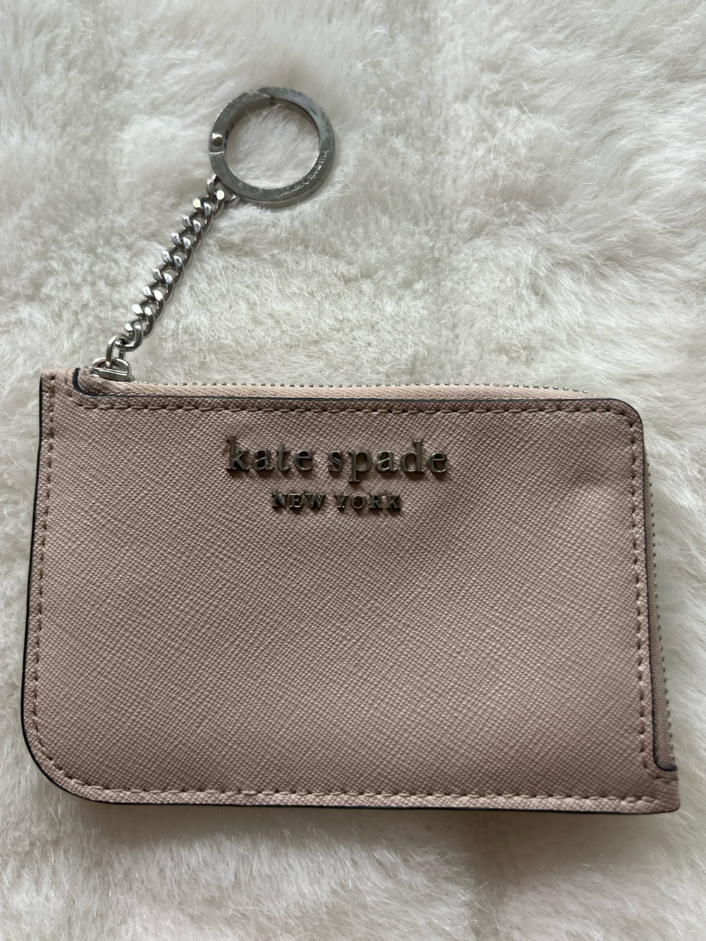 Kate Spade New York Medium L-Zip Card Holder Keychain